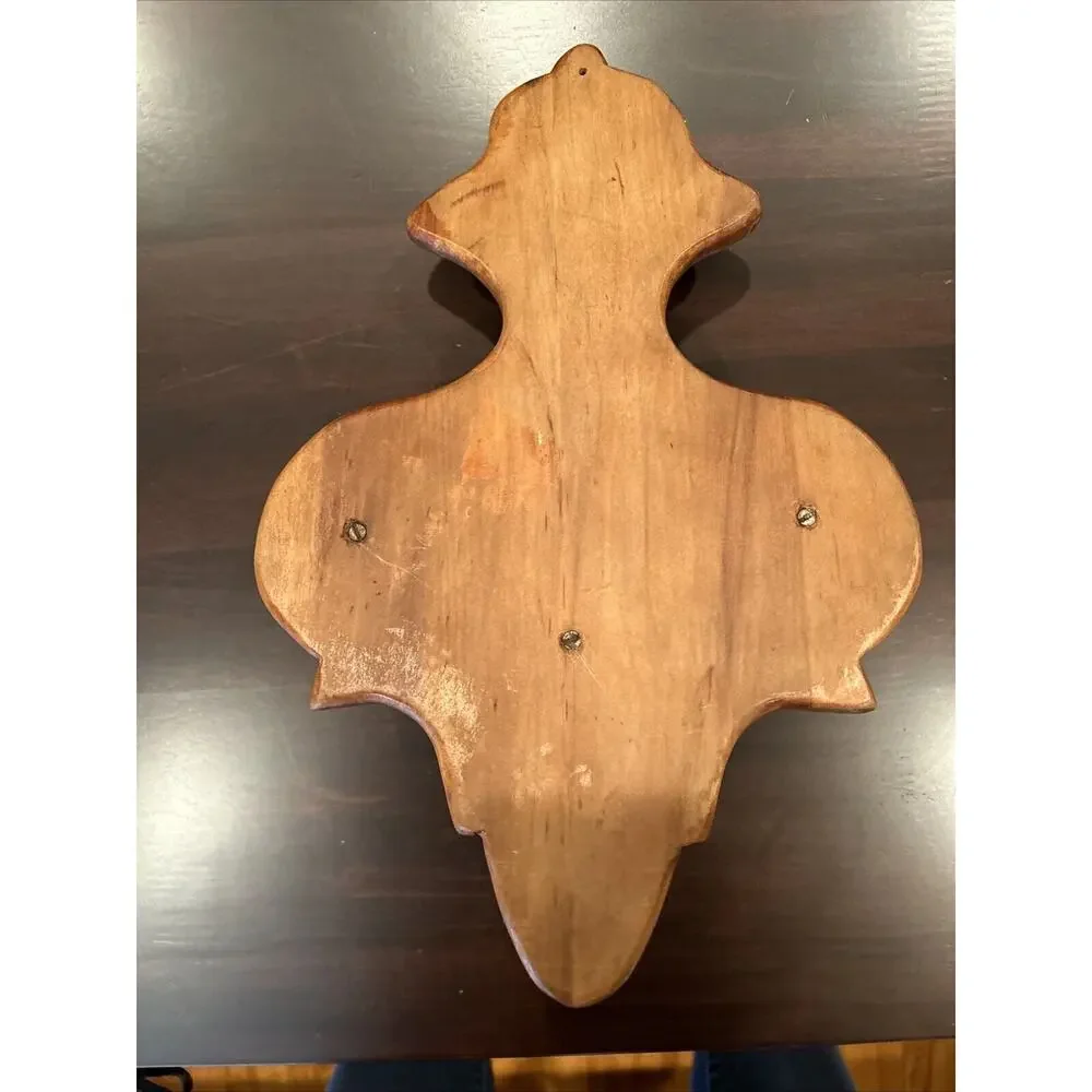 VTG Wall Sconce Shelf Corbel Showcase Wood Wall Display Decorative